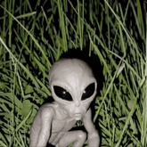 Creatively Designed Space Alien Statue Ornament